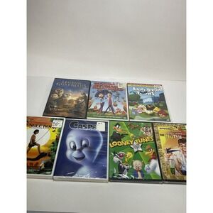 Kids Children DVD Movie  Lot Of 7 New Good Titles Looney Tunes, Casper Much More